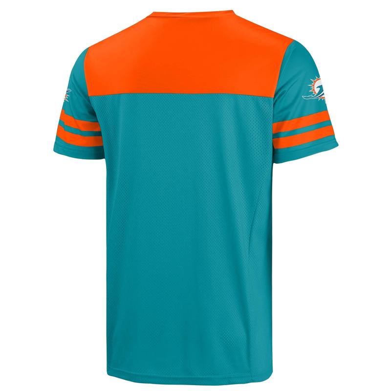 Camisa de Futebol Americano FOCO NFL Miami Dolphins Gola V Pequeno
